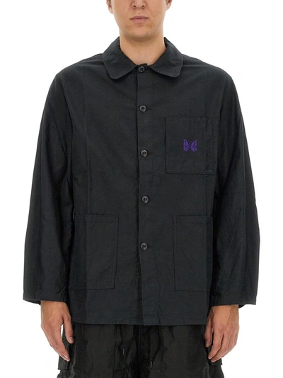 Shop Needles Shirt With Logo In Black