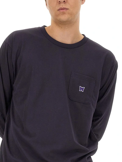 Needles Logo Patch Long-sleeved T-shirt In Multicolour