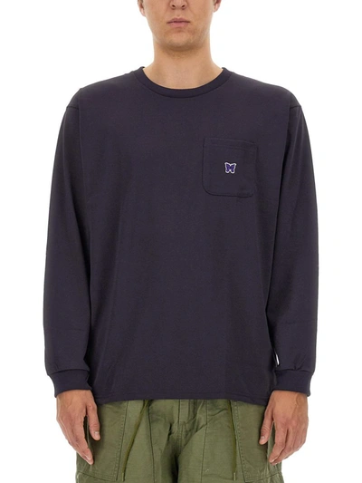 Needles Logo Patch Long-sleeved T-shirt In Multicolour