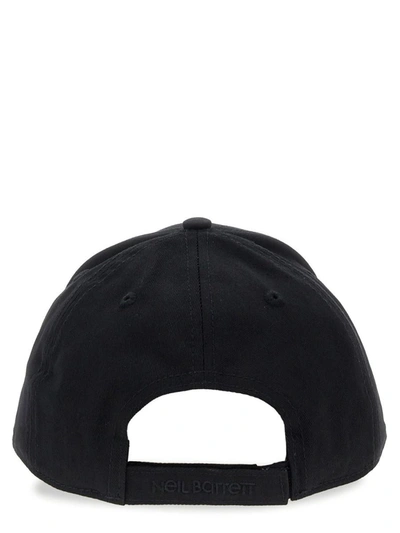 Shop Neil Barrett Baseball Hat With Logo In Black