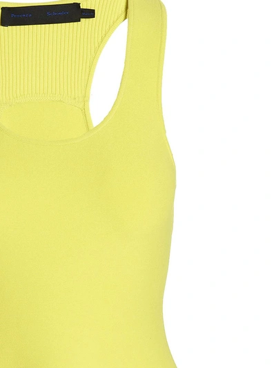 Shop Proenza Schouler Knitted Dress In Yellow