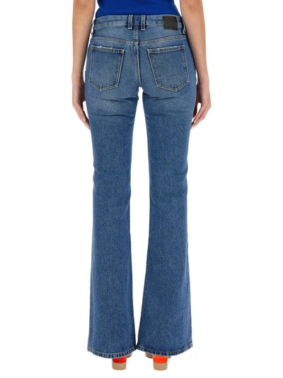 Shop Off-white Flare Jeans In Blue