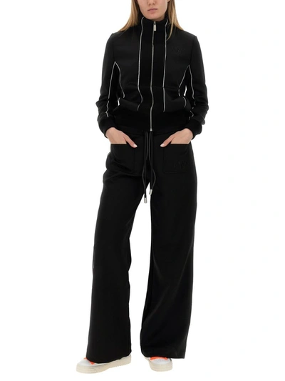 Shop Off-white Loose Fit Pants In Black