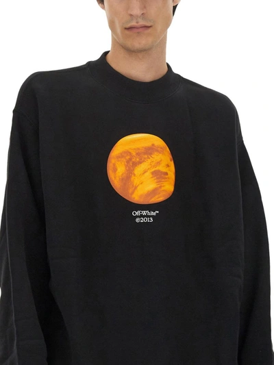 Shop Off-white Venus Print Sweatshirt In Black