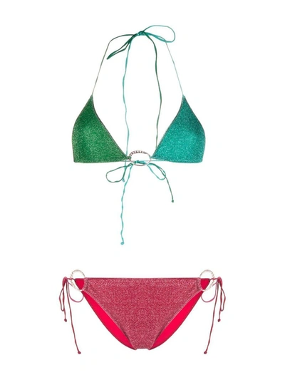 Shop Oseree Oséree Bikini Costume In Multicolour