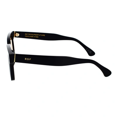 Retrosuperfuture Rectangular Frame Sunglasses In Black