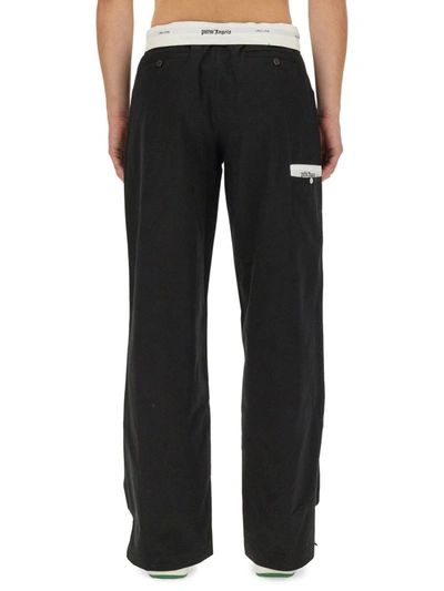 Shop Palm Angels Chino Pants In Black
