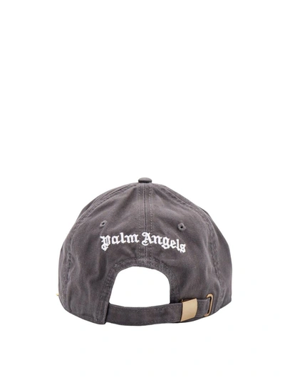 Shop Palm Angels Hat In Grey