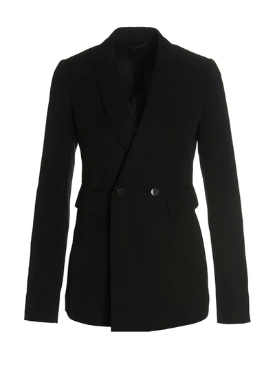 Sapio Tailored Double-breasted Blazer In Black