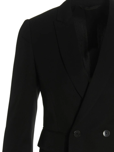 Shop Sapio Double Breast Blazer Jacket In Black