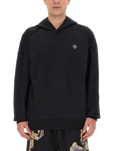 Shop Philipp Plein Hoodie In Black