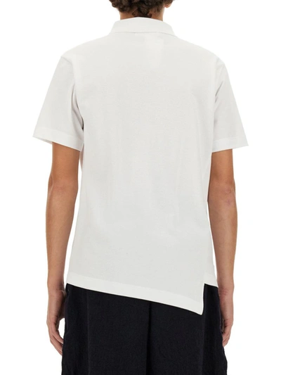 Shop Comme Des Garçons Polo  Shirt X Lacoste In White