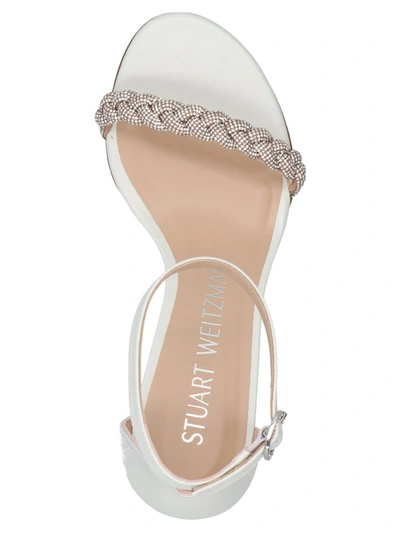Shop Stuart Weitzman 'nearlynude' Sandals In White