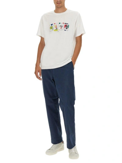 Shop Ps By Paul Smith Ps Paul Smith Loose Fit Pants In Blue