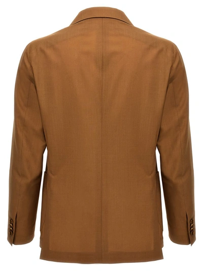 Shop Tagliatore 'montecarlo' Blazer In Beige