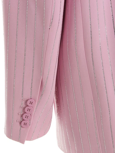 Shop Attico The  'glen' Blazer Jacket In Pink