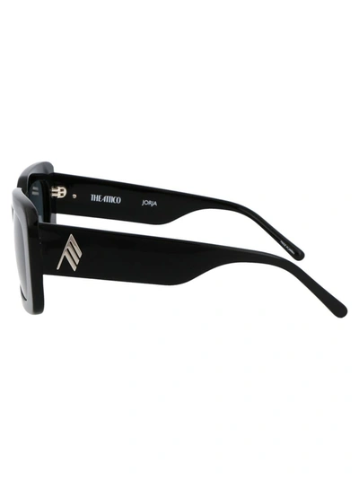 Attico Jorja Sunglasses In Black/silver/grey
