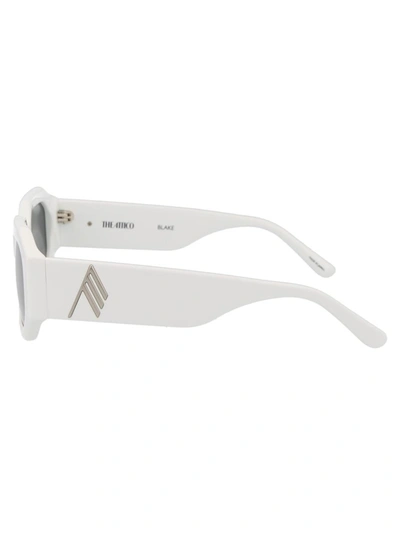 Shop Attico The  Sunglasses In White/silver/grey