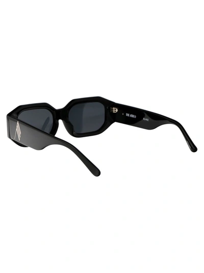 Shop Attico The  Sunglasses In Black/silver/grey