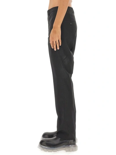 Shop Rick Owens Slim Fit Pants In Black