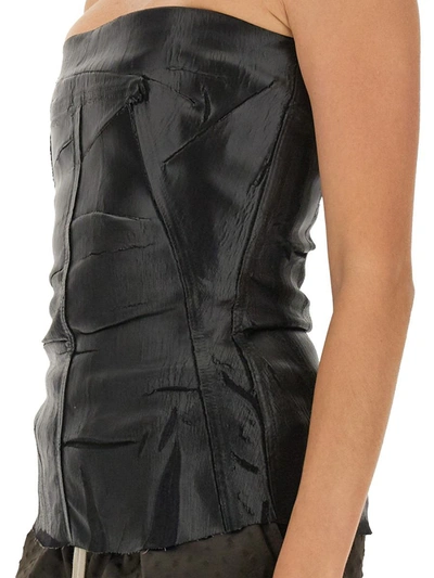 Shop Rick Owens Top Bustier In Black