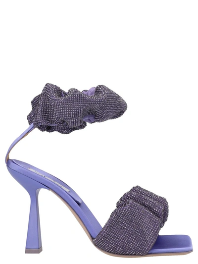 Shop Sebastian 'cher Crystal' Sandals In Purple