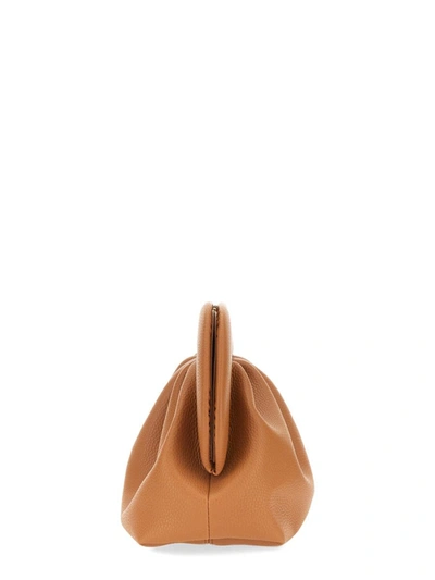 Shop Themoirè Clutch "bios" In Brown