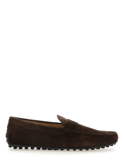Shop Tod's City Moccasin In Brown