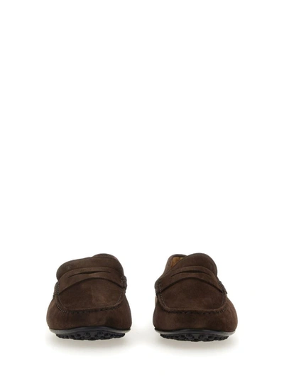 Shop Tod's City Moccasin In Brown