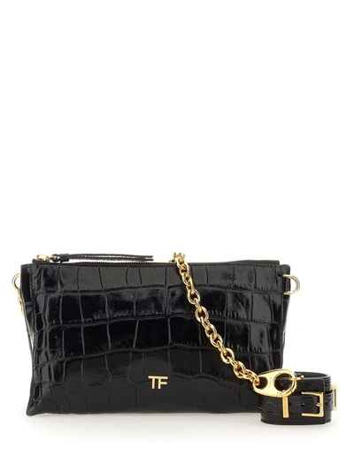 Shop Tom Ford "cute" Clutch With Bracelet In Black