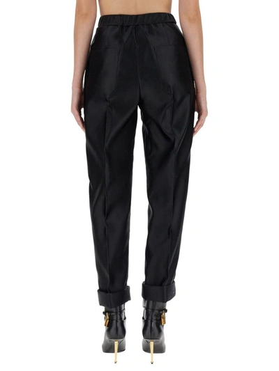 Shop Tom Ford Silk Pants In Black