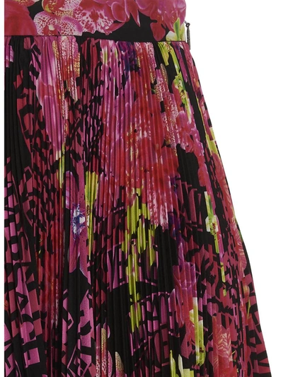 Shop Versace 'orchid ' Skirt In Multicolor