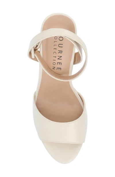 Journee Collection Nairri Platform Sandal In Bone