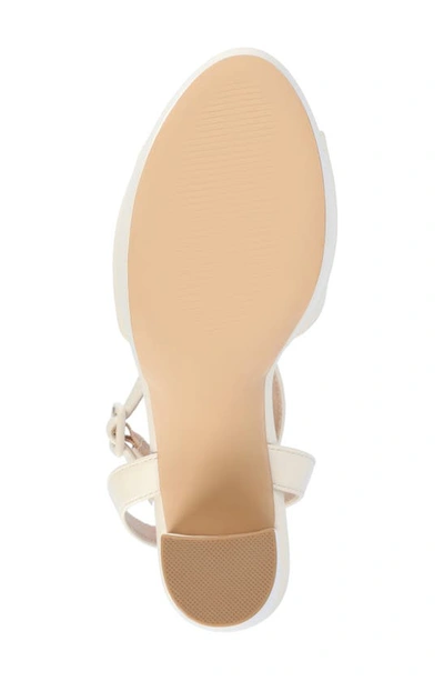 Journee Collection Nairri Platform Sandal In Bone