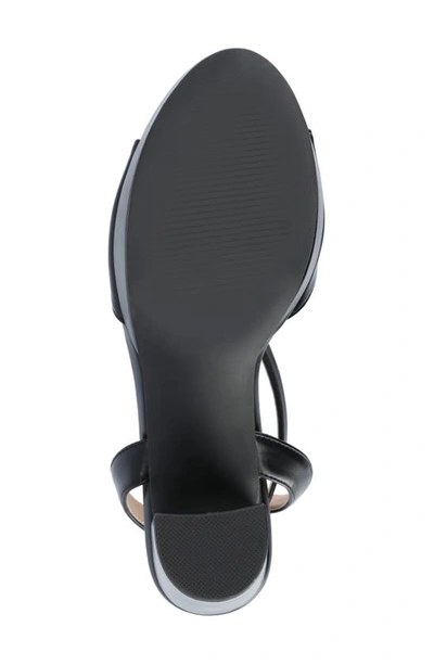 Shop Journee Collection Nairri Platform Sandal In Black Pu