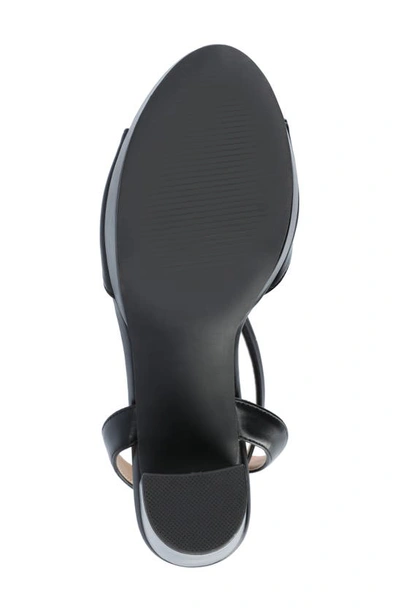 Journee Collection Women's Nairri Platform Block Heel Dress Sandals In Black Pu
