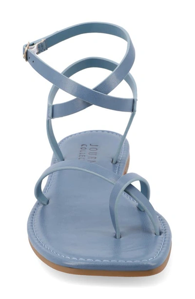 Shop Journee Collection Tru Comfort Charra Sandal In Blue