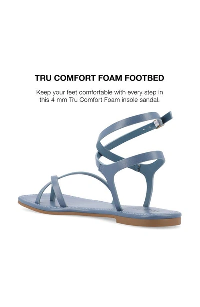 Shop Journee Collection Tru Comfort Charra Sandal In Blue