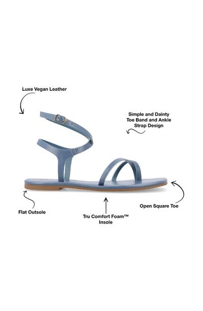 Shop Journee Collection Tru Comfort Charra Sandal In Blue