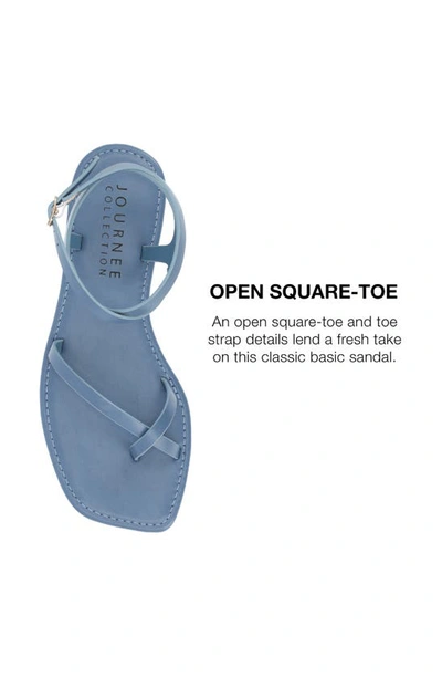 Shop Journee Collection Tru Comfort Charra Sandal In Blue