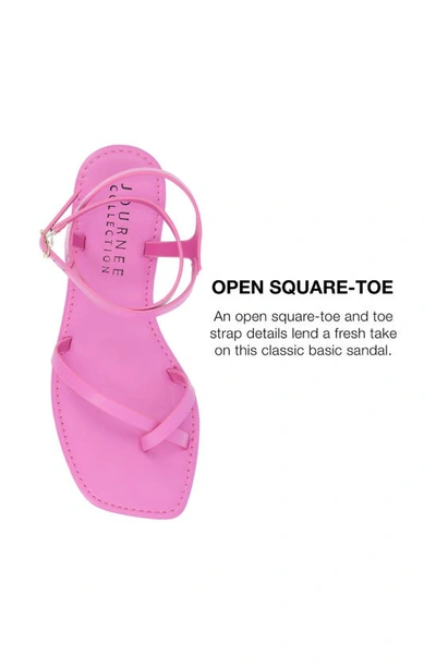 Shop Journee Collection Tru Comfort Charra Sandal In Fuchsia