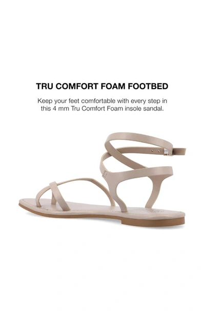 Shop Journee Collection Tru Comfort Charra Sandal In Taupe