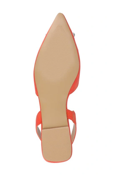 Shop Journee Collection Hannae Slingback Flat In Orange