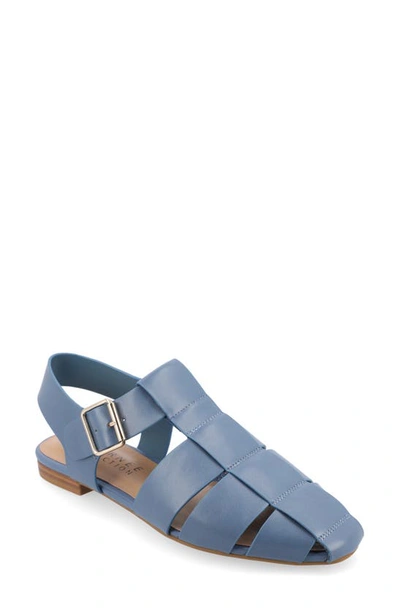 Shop Journee Collection Tru Comfort Cailinna Sandal In Blue