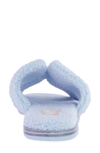 Shop Mia Cosette Faux Shearling Sandal In Baby Blue