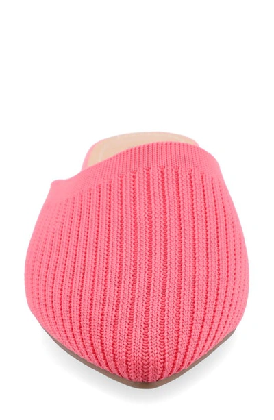 Shop Journee Collection Aniee Knit Mule In Pink