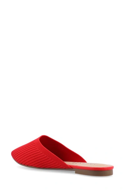 Journee Collection Collection Women's Wide Width Aniee Mule Flats In Red