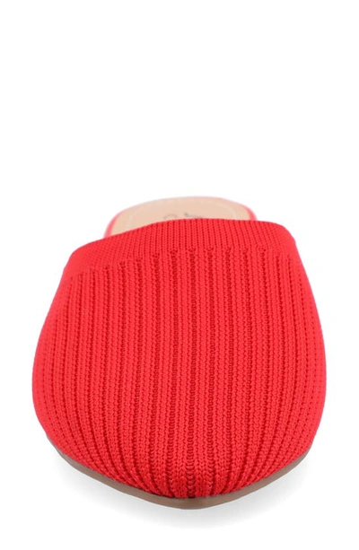 Shop Journee Collection Aniee Knit Mule In Red