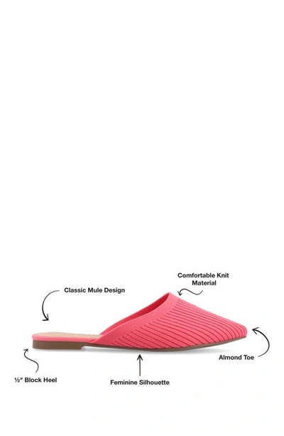 Journee Collection Collection Women's Wide Width Aniee Mule Flats In Pink