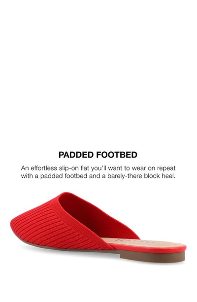 Journee Collection Collection Women's Wide Width Aniee Mule Flats In Red